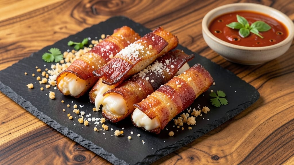 Bacon Cheese Sticks Recipe: Crispy Bites with Smoky-Sweet Cheese Pull