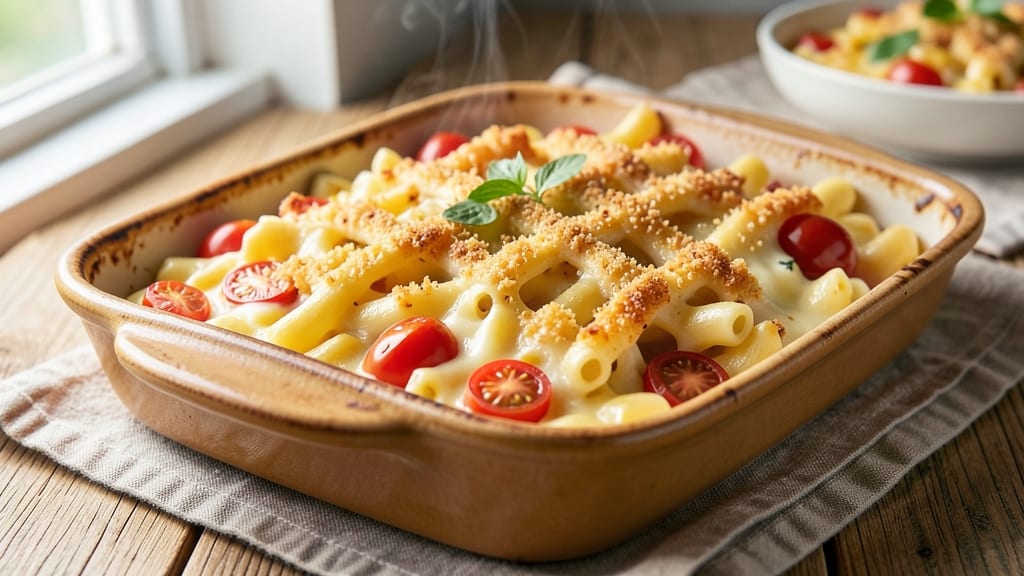 Baked Mac and Cheese With Tomatoes Recipe: Sun-Dried Tomato Twist on Classic Comfort