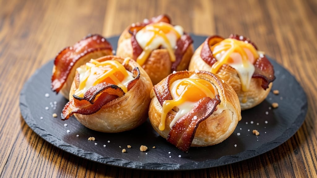 Bacon Egg and Cheese Bombs Recipe: Crispy Shells With Runny Yolk Surprises