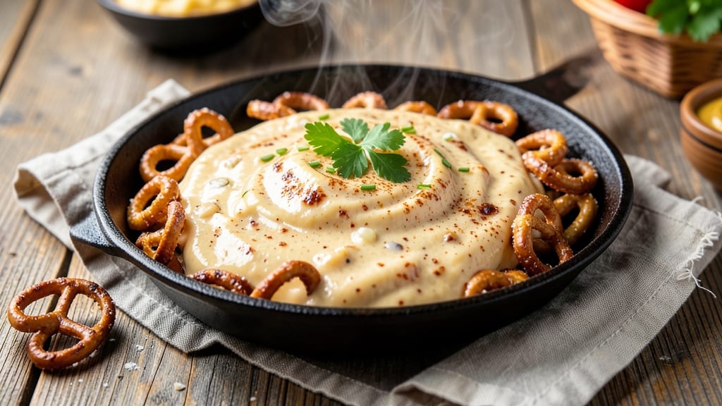 Applebee's Beer Cheese Pretzel Dip Recipe: Smoky Lager and Sharp Cheddar Fusion in One Pan