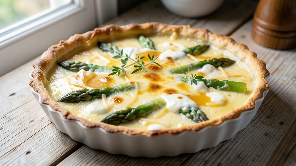 Asparagus and Cheese Quiche Recipe Easy: One-Pan Spring Brunch in 30 Minutes