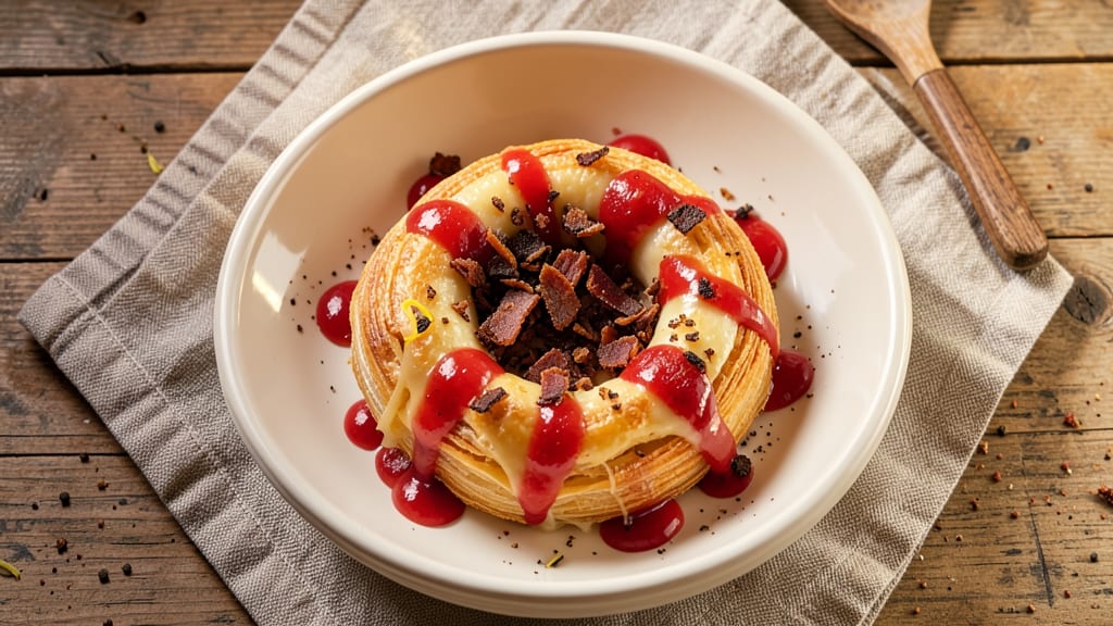 Bacon Cheese Ring With Strawberry Preserves Recipe: Sweet-Tart Twist on Classic Comfort