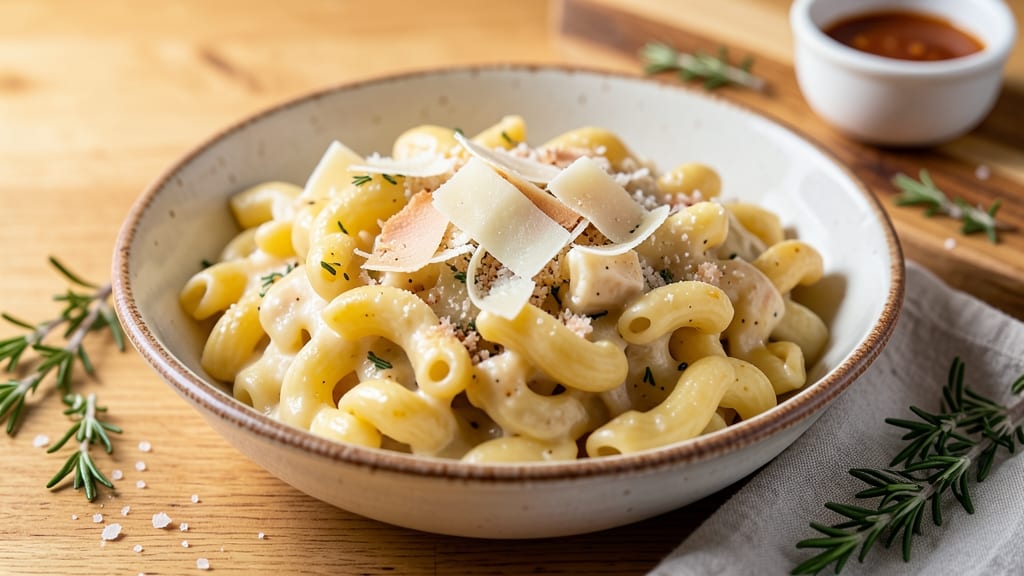 Authentic Italian Macaroni and Cheese Recipe: Roman-Style Pasta with Nutmeg and Parmesan Crisp
