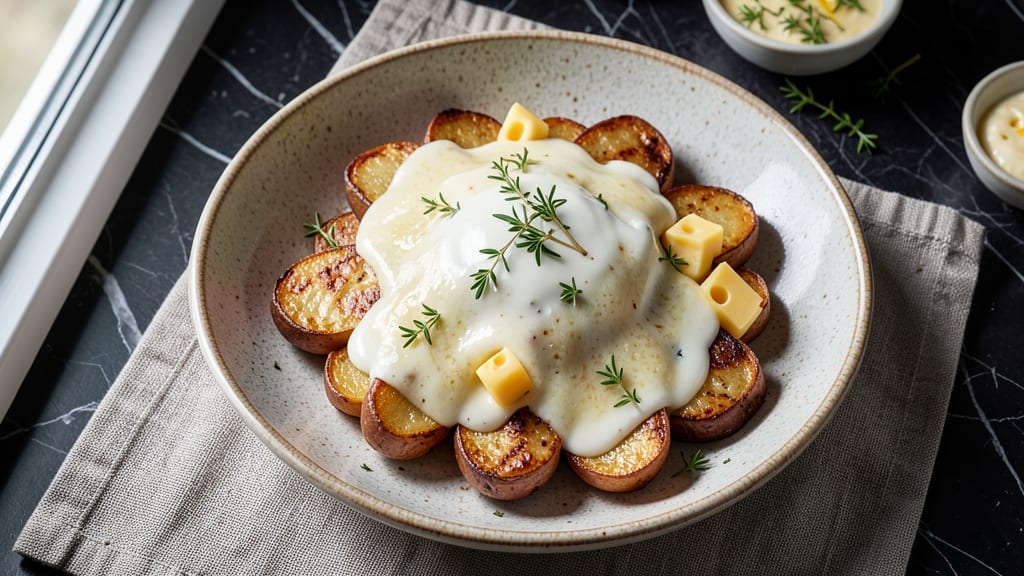 Alpine Cheese Potato Dish Recipe: Crispy Crust, Nutty Fondue-Style Cheese Pulls