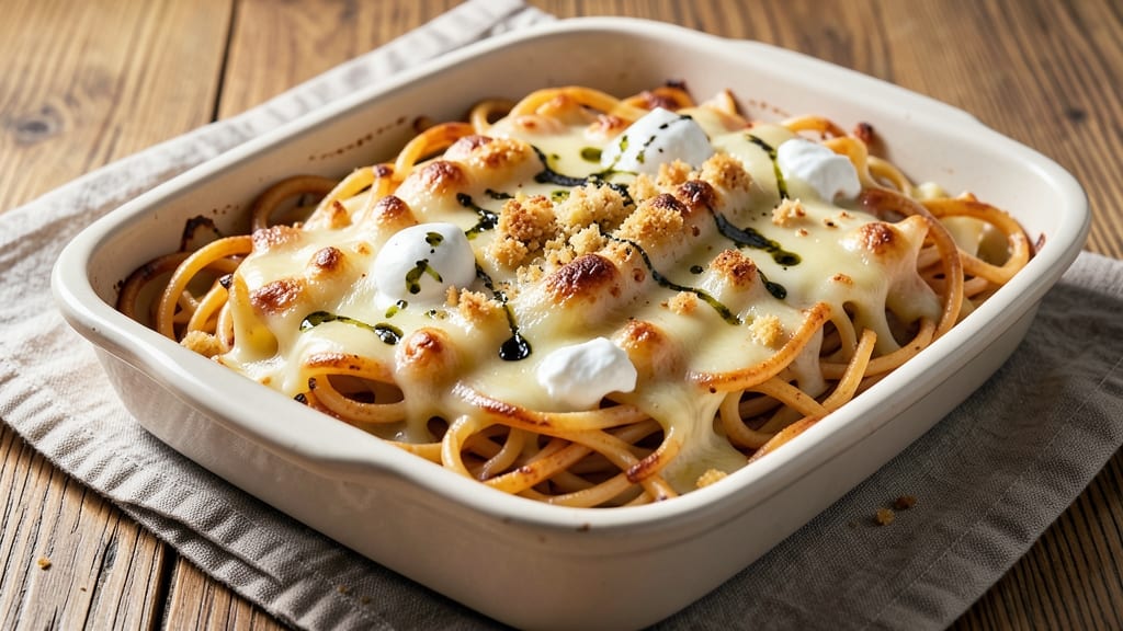 Baked Mac and Cheese Recipe with Spaghetti Noodles: One-Pan Pasta Twist for Crispy Edges