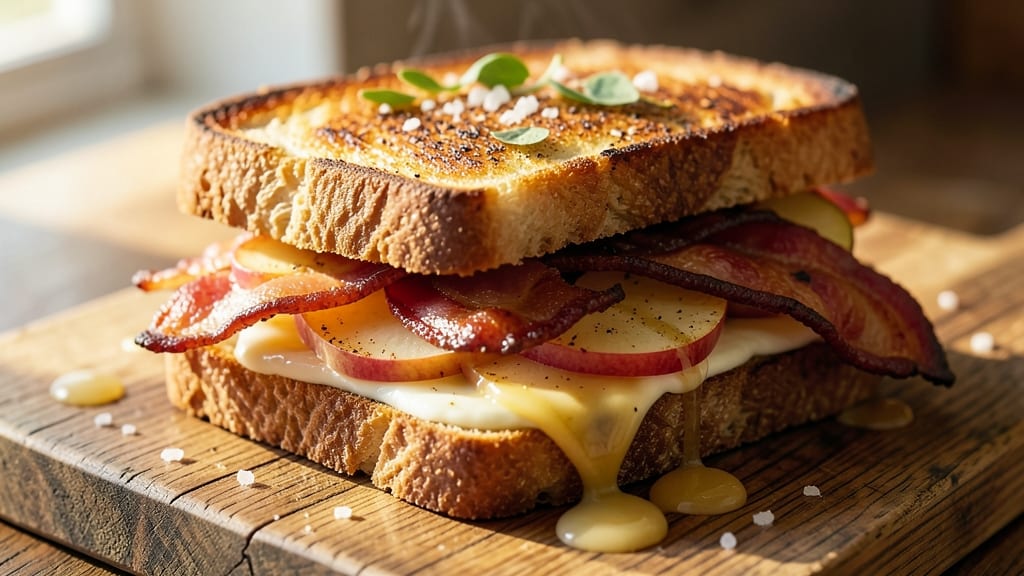 Apple Bacon Grilled Cheese Recipe: Smoky Sweet Crunch With Caramelized Edges