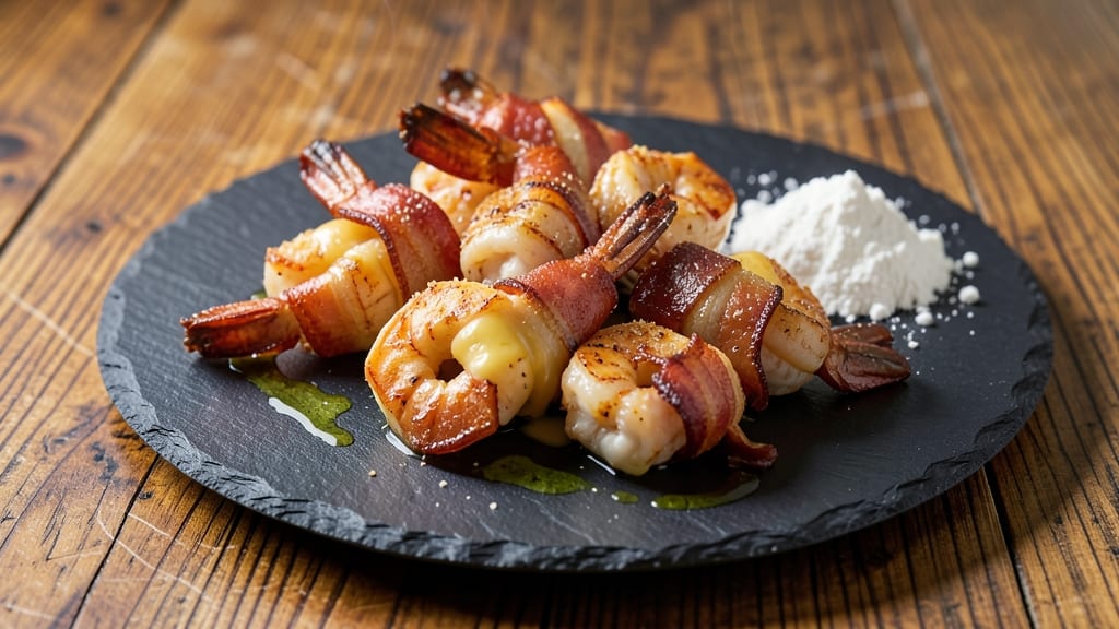 Bacon-Wrapped Shrimp With Pepper Jack Cheese Recipe: Crispy Edges, Melty Cheese Bites