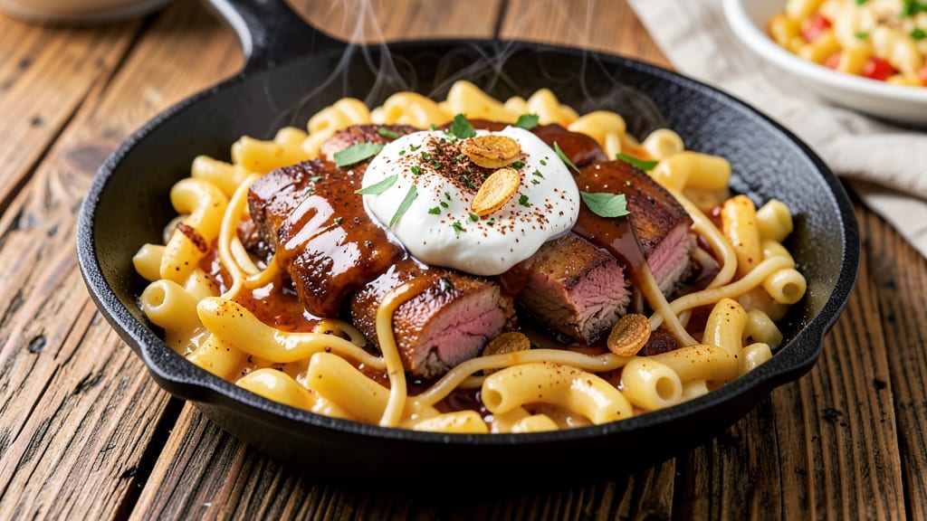 Barbecue Macaroni and Cheese Recipe: Smoky-Spiced Crisp Top Meets Gooey Pull-Apart Cheese