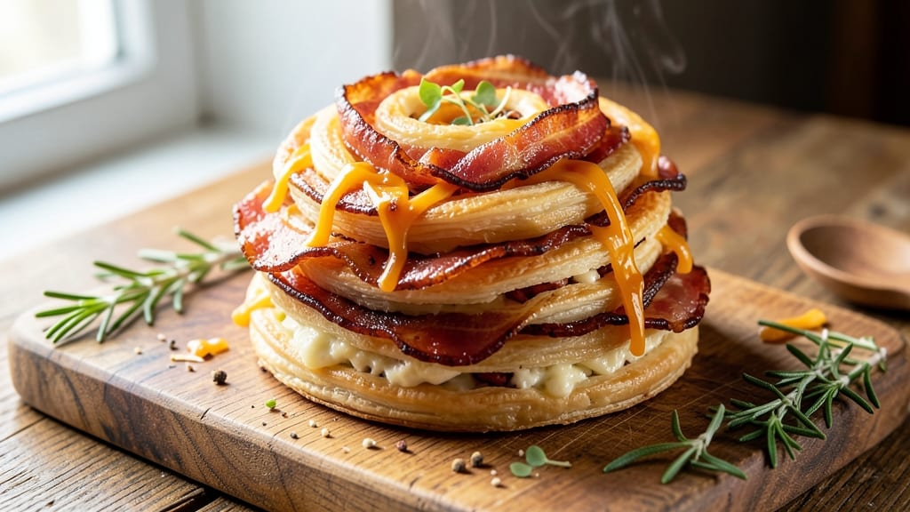 Bacon and Cheese Pinwheels Recipe: Crispy Edges and Flaky Layers in 15 Minutes