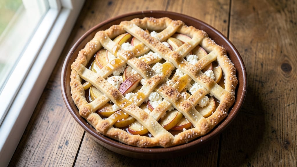Apple Pie Goat Cheese Recipe: Sweet-Tart Crust Swirled With Creamy Tang