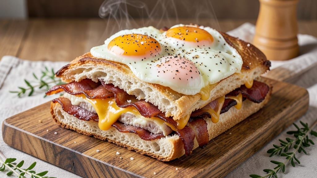 Amish Bacon, Egg, and Cheese Bread Recipe: Crispy Top, Pull-Apart Cheese Magic