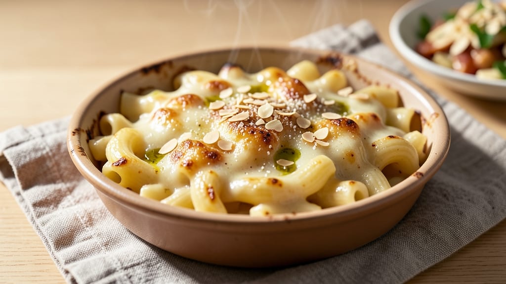 Baked Mac and Cheese Recipe with Almond Milk: Crispy Breadcrumbs Meet Dairy-Free Creaminess