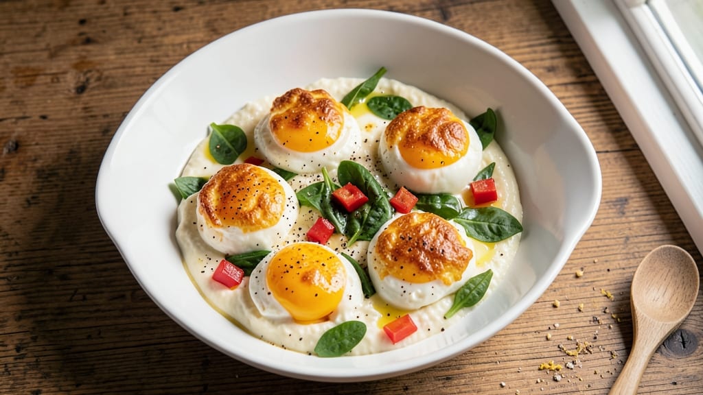 Baked Cottage Cheese Eggs Recipe Healthy: High-Protein Breakfast Bake With Crispy Top