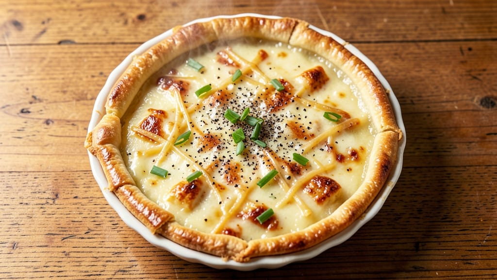 Asiago Cheese Quiche Recipe: Golden Crust With Nutty Pull-Apart Cheese