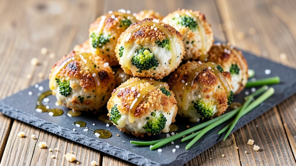 Baked Broccoli Cheese Balls Recipe: Crispy Crust, Gooey Pull-Apart Cheese