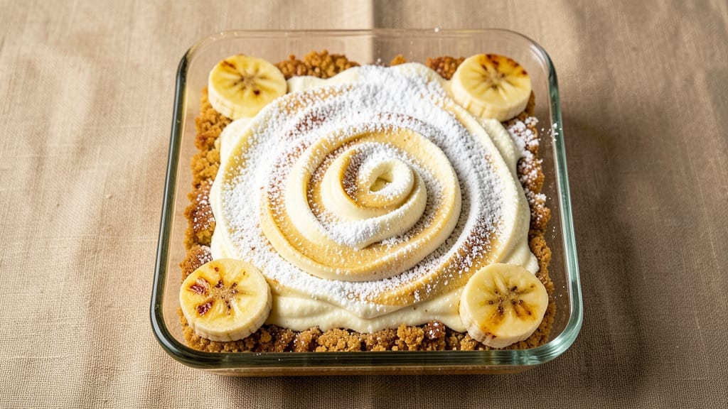 Banana Cream Cheese Bars Recipe: Crispy Crust, Swirled Cheese Bliss