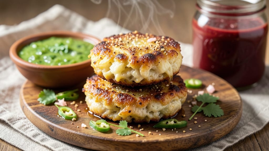Aloo Cheese Tikki Recipe: Crispy Spiced Potato Bites With Melty Cheese Rivers