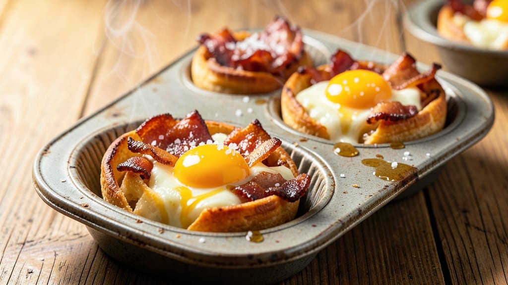Bacon Egg and Cheese Breakfast Cups Recipe: Crispy-Edged, Egg-Curdled Comfort in 10 Minutes